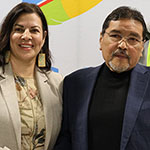 Chief David Meeches, Minister Chartrand, Dusty Peters, Jarrod Cameron, and Jordan Cameron standing together.