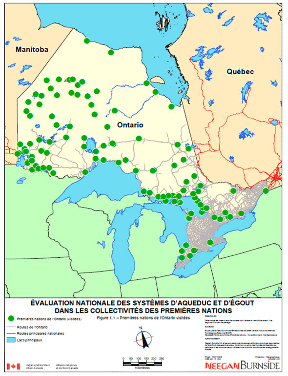 Figure 1.1 &ndash; Premi&egrave;res nations de l'Ontario visit&eacute;es